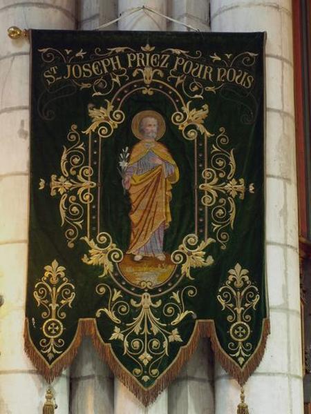 Bannière de procession : saint Joseph