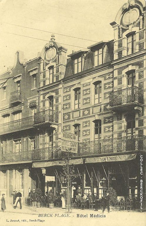 Hôtel Médicis, 27, avenue de la Gare (Guide du Baigneur de 1928). Carte postale, début 20e siècle (Coll. part.).