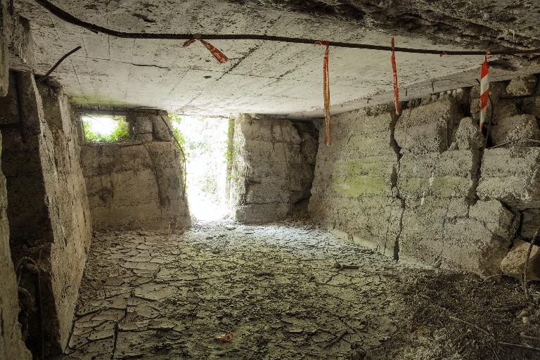 Vue intérieure vers la sortie sud