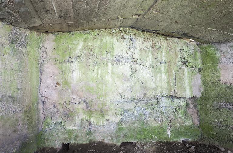 La chambre de tir et son ouverture murée