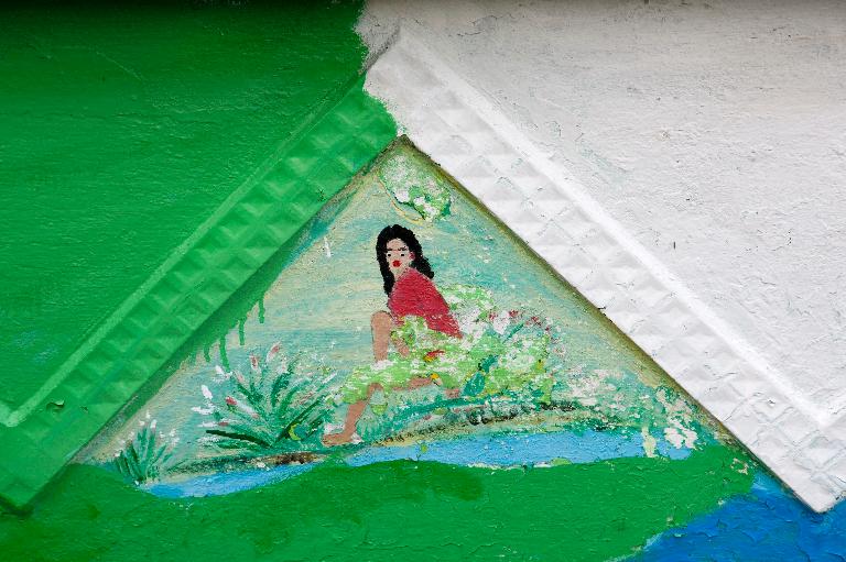 Façade antérieure, détail.