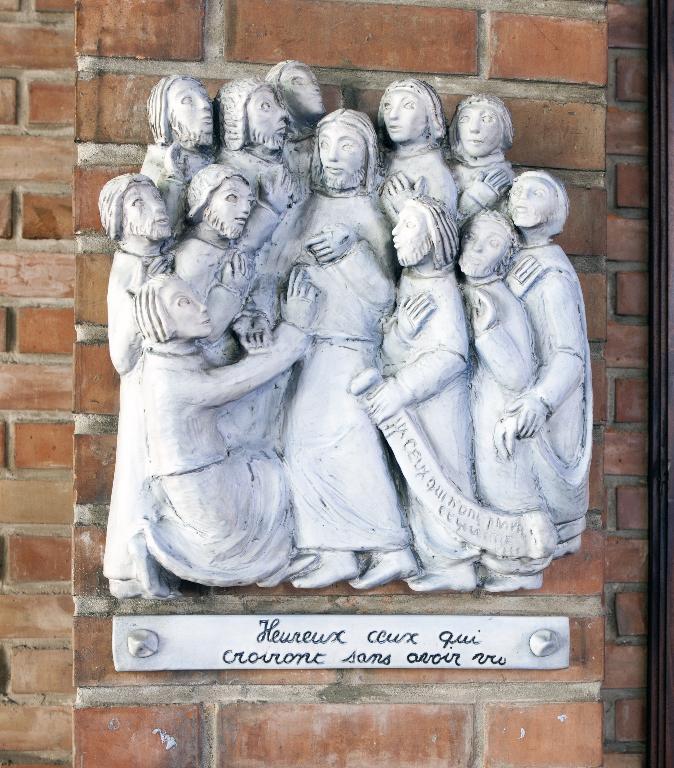 Haut-relief représentant les Béatitudes.
