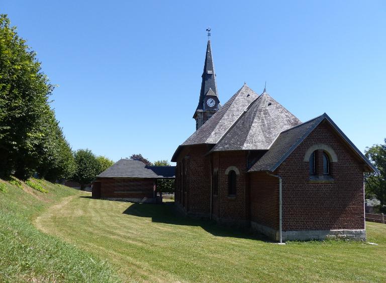 L'église de Sailly-le-Sec. Vue depuis le nord-ouest.