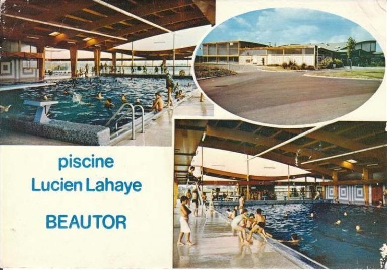 Piscine Lucien-Lahaye de Beautor, carte postale, vers 1980 (coll. part.).
