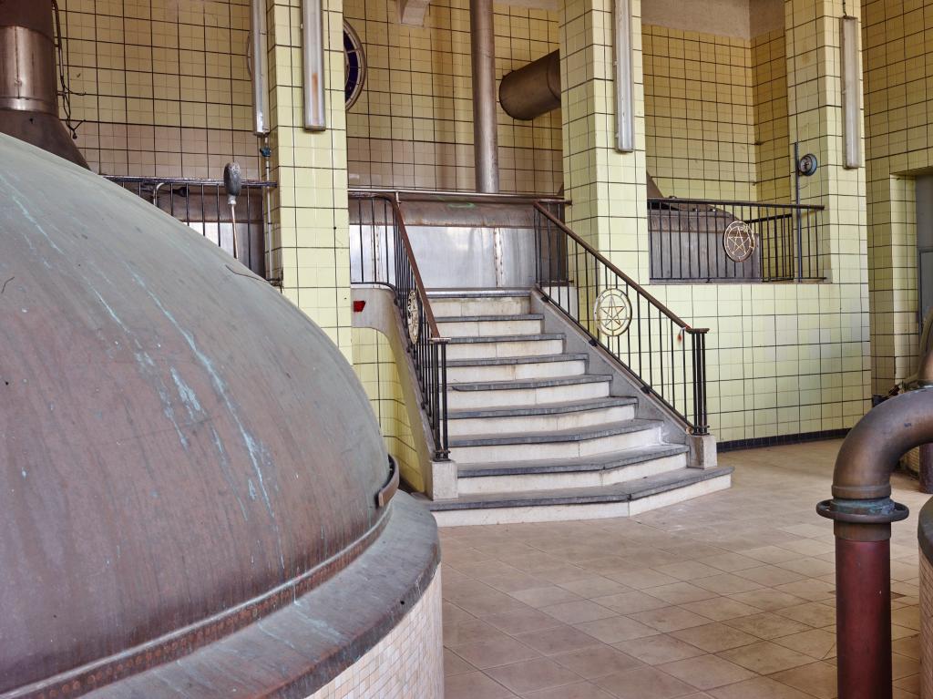 Salle de brassage et filtre-presse en 2017.