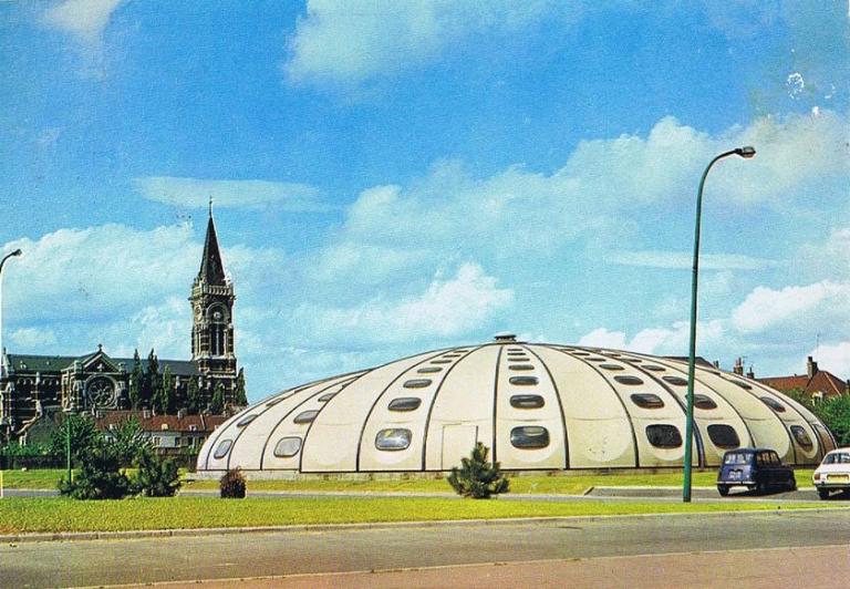 La piscine Tournesol de Lambersart, carte postale, vers 1975 (coll. part.).