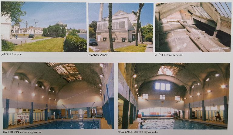 Vues diverses de la piscine en 2006 (état suite à la rénovation de 1963). Photographies issues d'un rapport d'étude réalisé en juin 2006 par la société Sport Loisirs Concept pour la Ville de Creil (AC Creil).