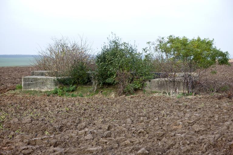 Vue antérieure, vers le nord