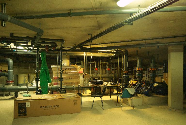 Vue générale du local technique.