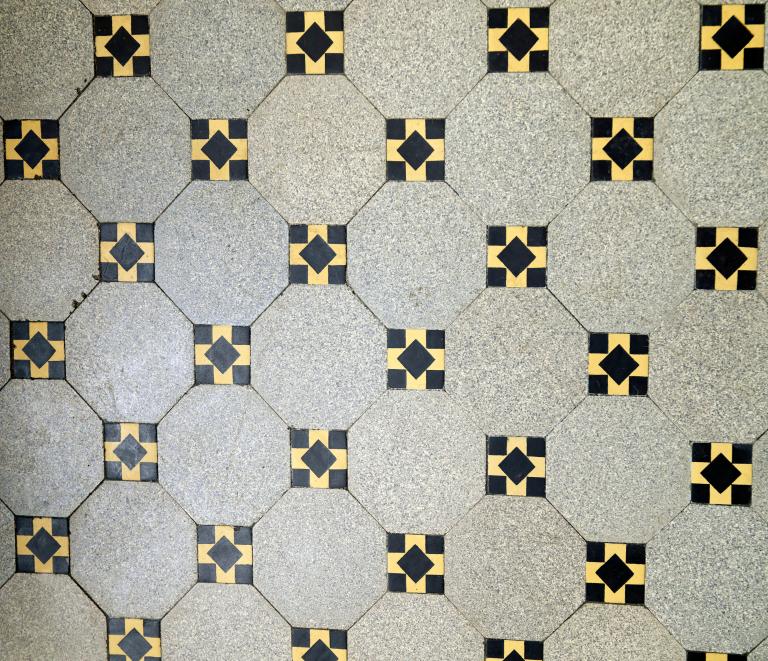 Détail du carrelage.