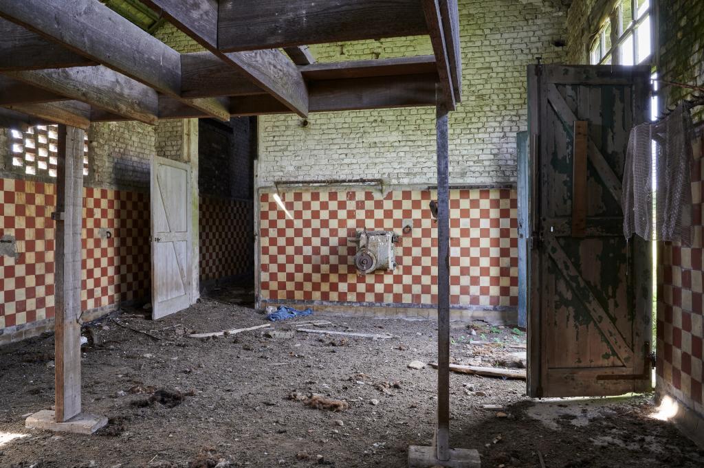 Intérieur de l'abattoir.