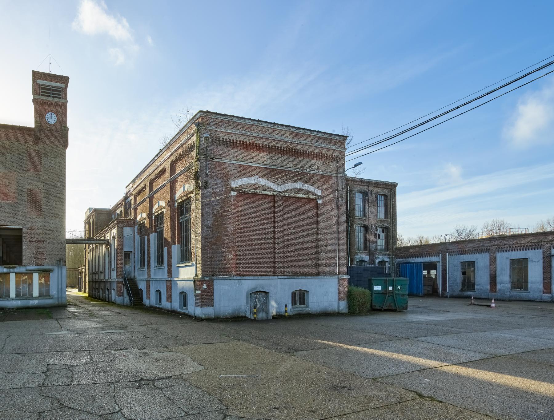Façade nord de l'ancienne chaufferie (bâtiment K).