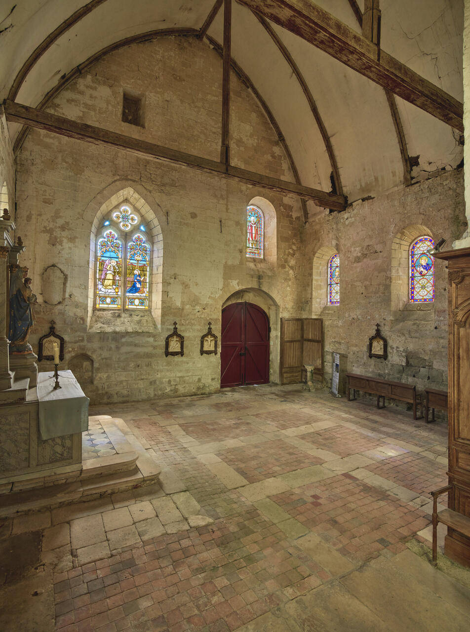 Vue du bras sud du transept.