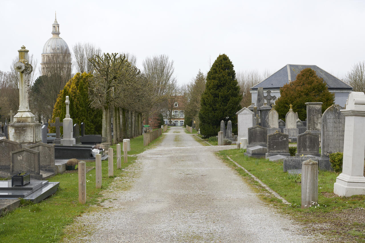 Vue d'une allée entre les divisons 14 et 10. 
