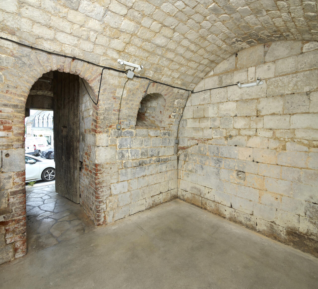 Vue intérieure de la prison du beffroi.