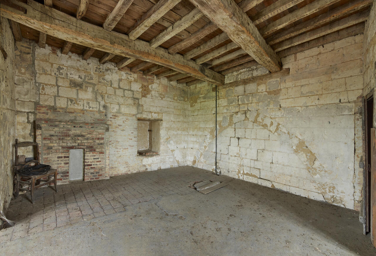 Vue intérieure de l'ancienne salle des gardes du beffroi.