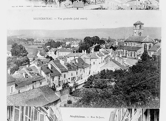 La rue Verdunoise et l'église Saint-Christophe (à droite), au début du siècle.