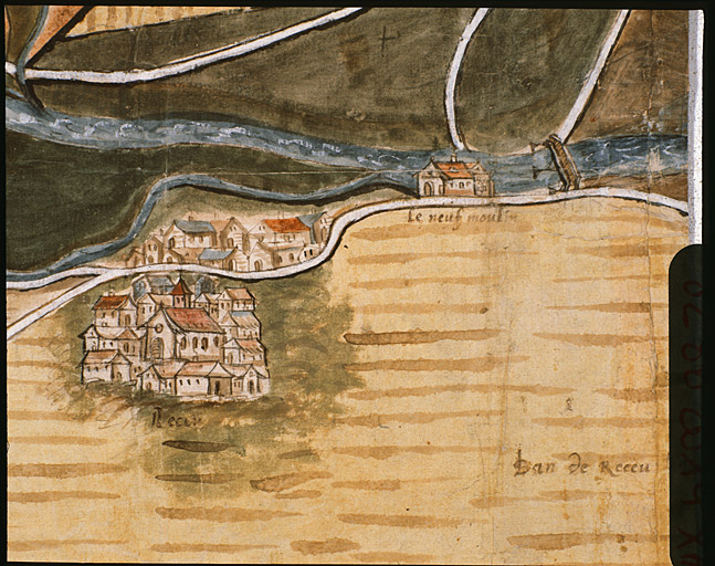 Carte de Neufchâteau et des environs. Détail : Rouceux.