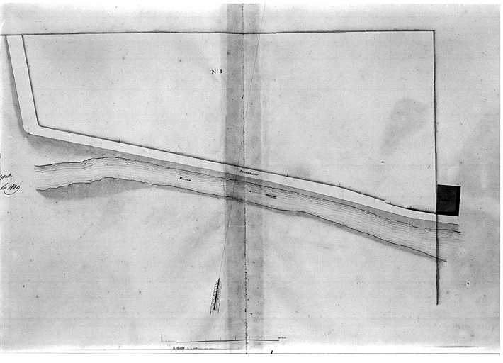 Plan d'alignement de 1829 : division 8.