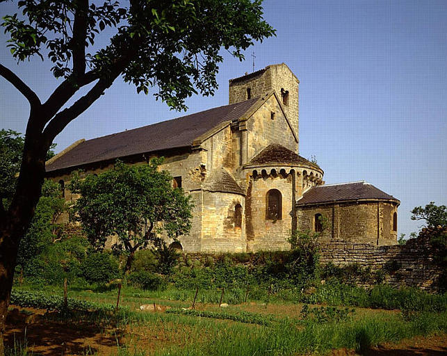 Elévations sud et est, choeur et sacristie