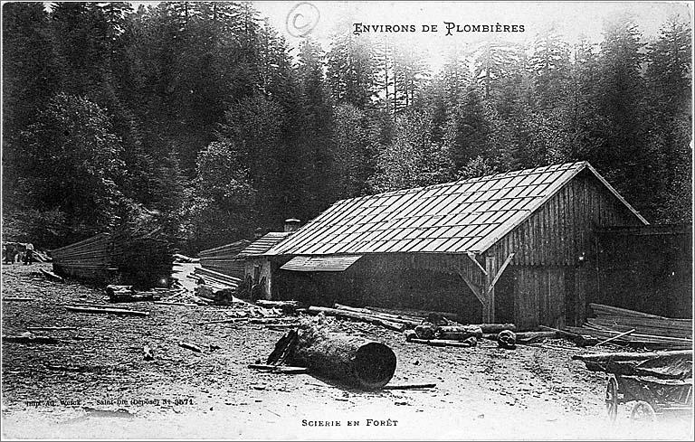 Scierie dans les environs de Plombières-les-Bains.
