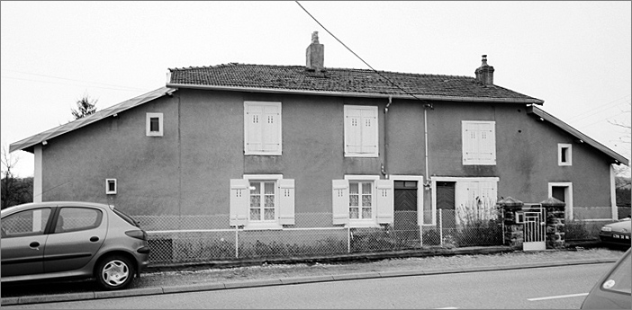 Maisons de manouvriers, élévation antérieure, ensemble face.