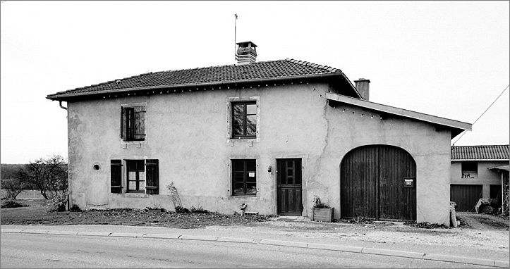 Ferme, élévation antérieure, ensemble face.