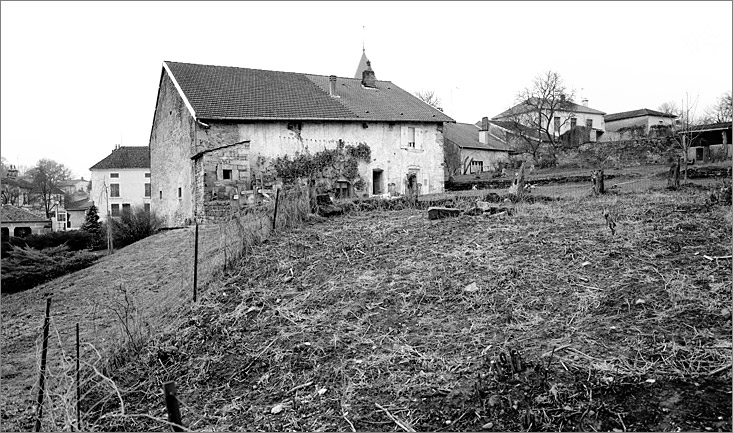 Ferme, élévation postérieure, ensemble face.