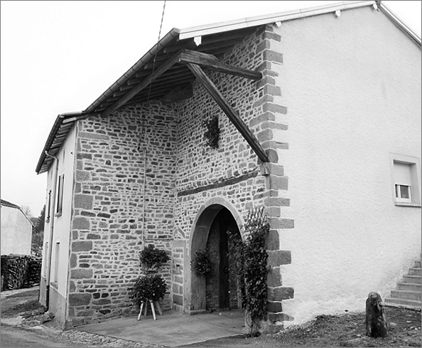 Ferme, élévation antérieure, ensemble trois quarts droit.