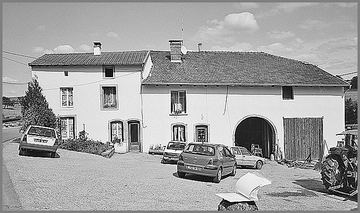 Ferme, élévation antérieure, ensemble face.