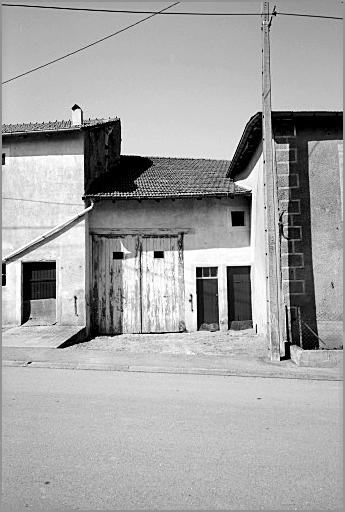 Maison de manouvrier, élévation antérieure, ensemble face.