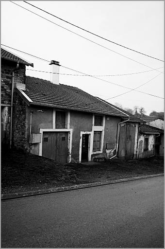 Maisons de manouvrier, élévation antérieure, ensemble trois quarts gauche.