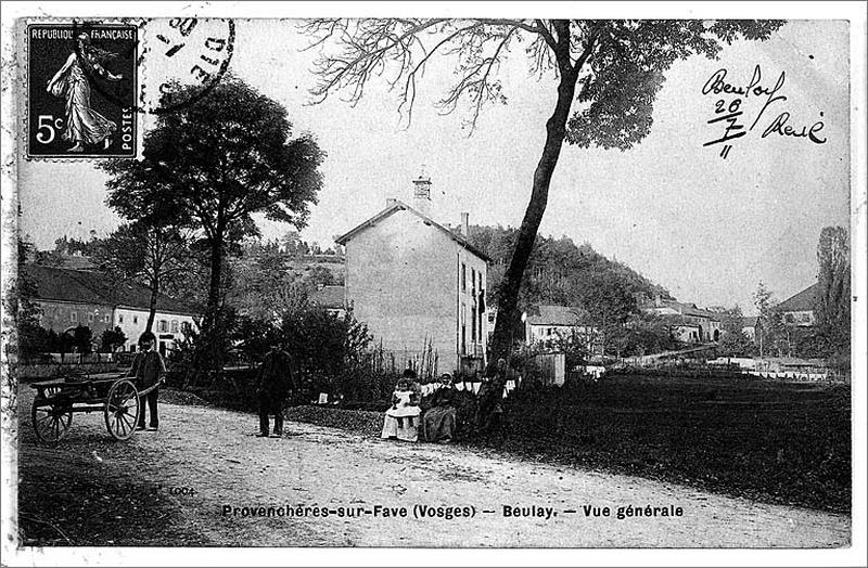 Ecole, mur pignon.