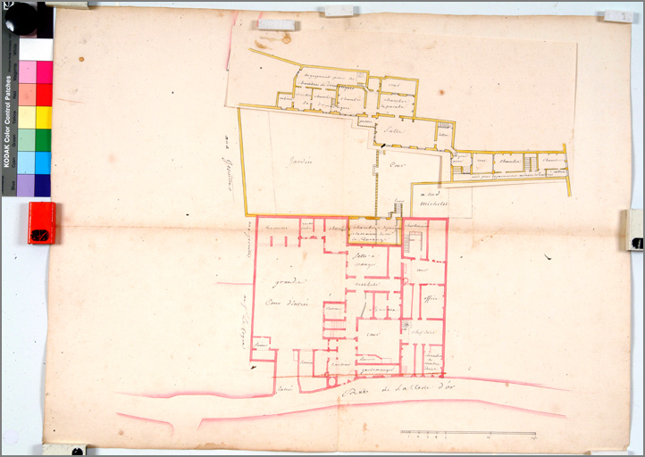 Plan de l'ancienne Intendance de la rue Tête d'Or (s. d.).