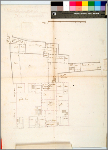 Plan de l'ancienne Intendance de la rue Tête d'Or (s. d.).