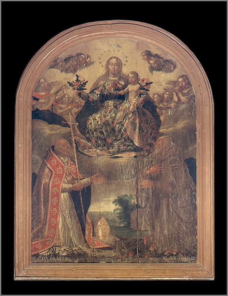 Tableau de saint Gondelbert et saint Antoine abbé