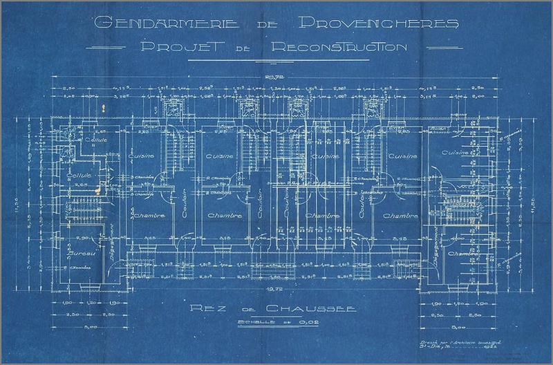 Reconstruction, plan du rez-de-chaussée.