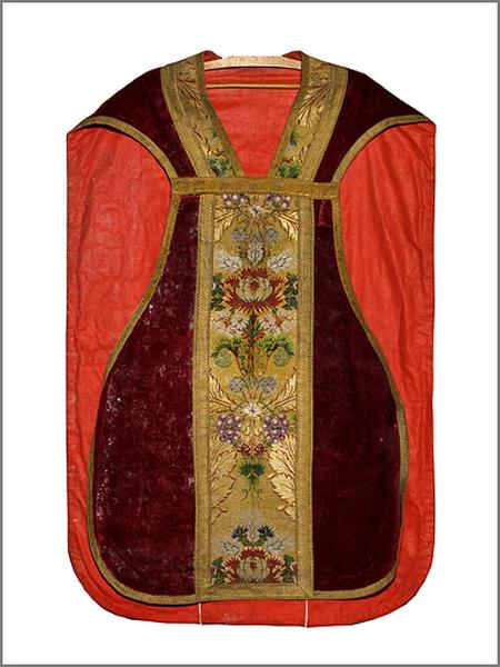 Chasuble, vue d'ensemble.