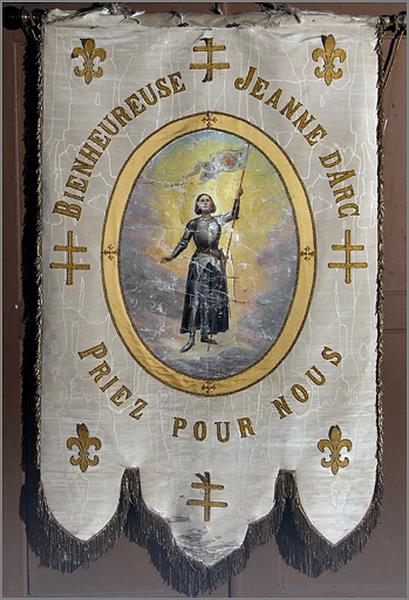 Bannière de procession : Jeanne d'Arc