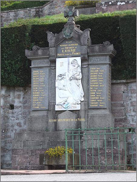 Lusse, le Village, monument aux morts de la guerre de 1914-1918.