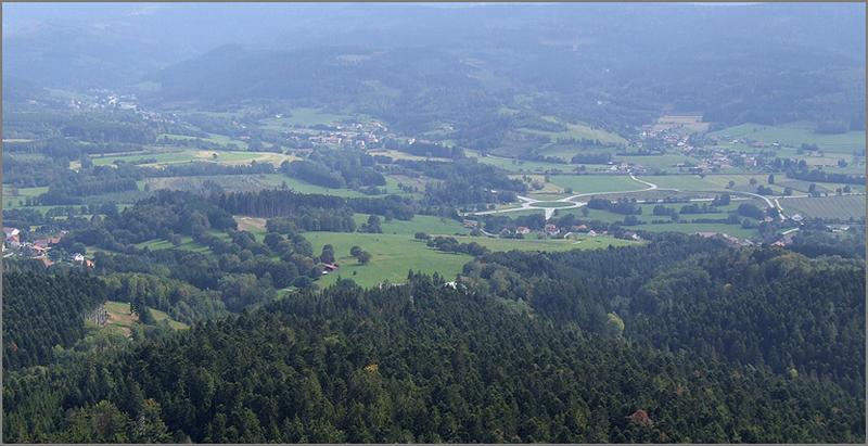 Vue de Lusse depuis le Spitzemberg.
