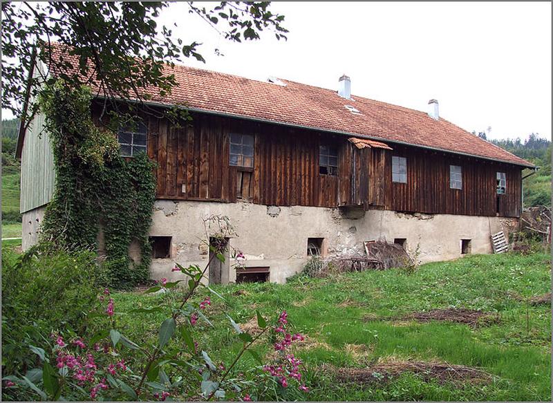 ancienne scierie, élévation postérieure.