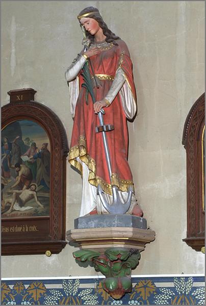 Statue de sainte Philomène, vue générale.