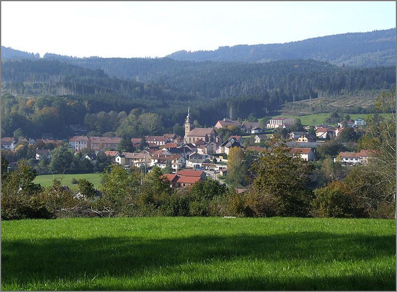 Vue du village depuis Bettrempot.
