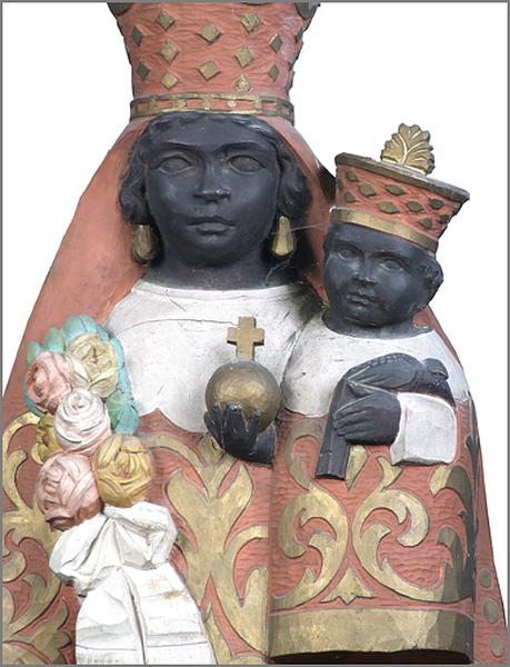 Statue de la Vierge noire à l'Enfant dite Notre-Dame des ermites ou Notre-Dame d'Einsiedeln