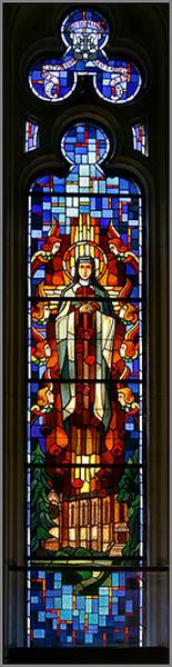 Verrière 18 : Sainte Thérèse de Lisieux.