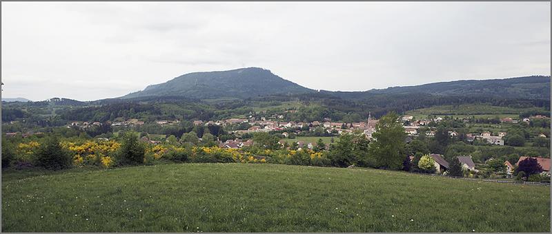 Vue générale du village depuis Clairegoutte.