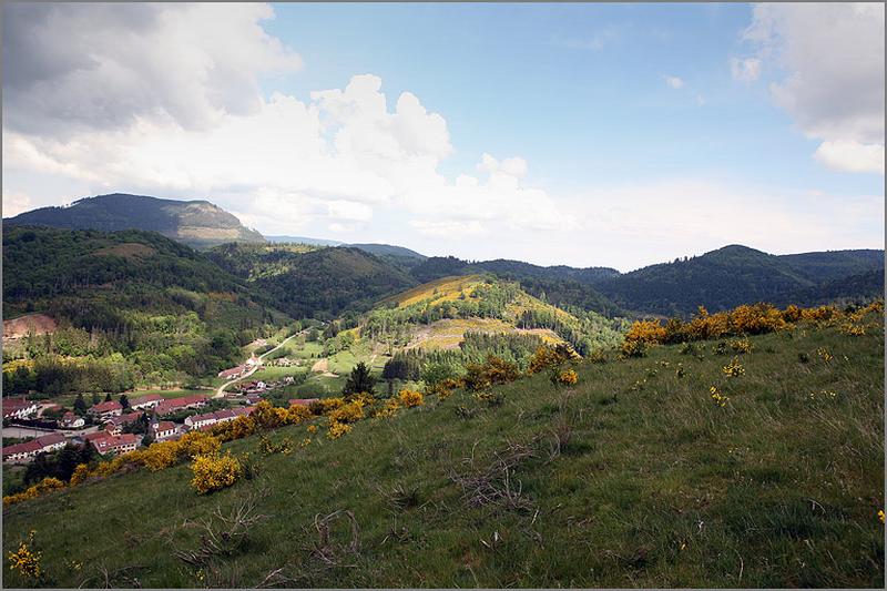 Vue de la Rue-Haute depuis la Goutte-Chaumont.