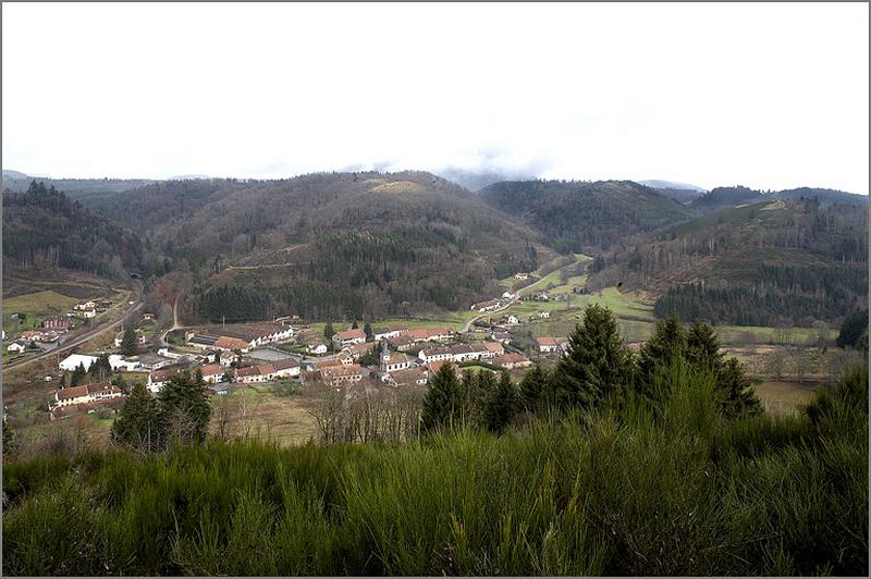 Vue du village depuis la Goutte-Chaumont.