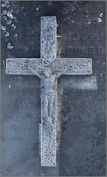 Croix n° 2 (du tombeau de la famille Weber, 1 C 17), ensemble face